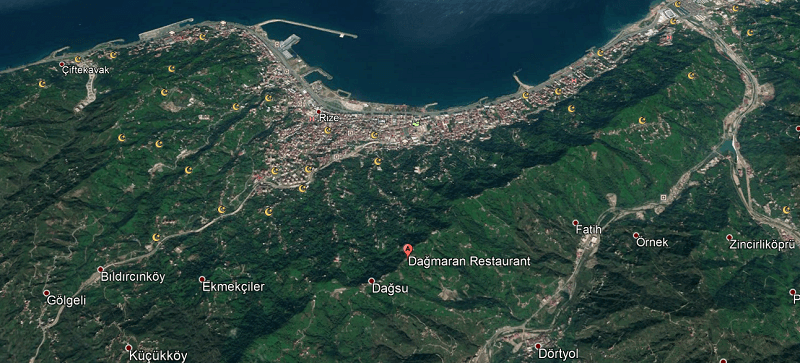 Dağmaran Konum
